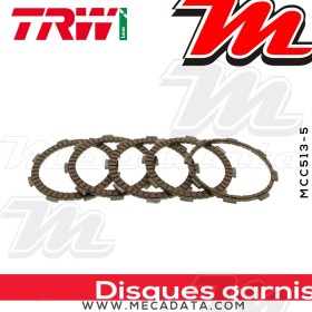 Disques d'embrayage garnis ~ KTM 125 Duke 2011-2015 ~ TRW Lucas MCC 513-5