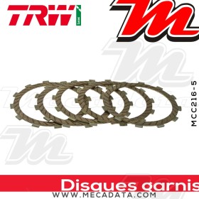 Disques d'embrayage garnis ~ Kawasaki EL 250 Eliminator EL250B 1988-1995 ~ TRW Lucas MCC 216-5