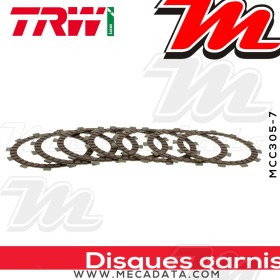 Disques d'embrayage garnis ~ Beta 125 Alp 2001-2006 ~ TRW Lucas MCC 305-7
