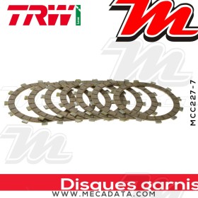 Disques d'embrayage garnis ~ Cagiva 125 Planet N1 1997-2002 ~ TRW Lucas MCC 507-7