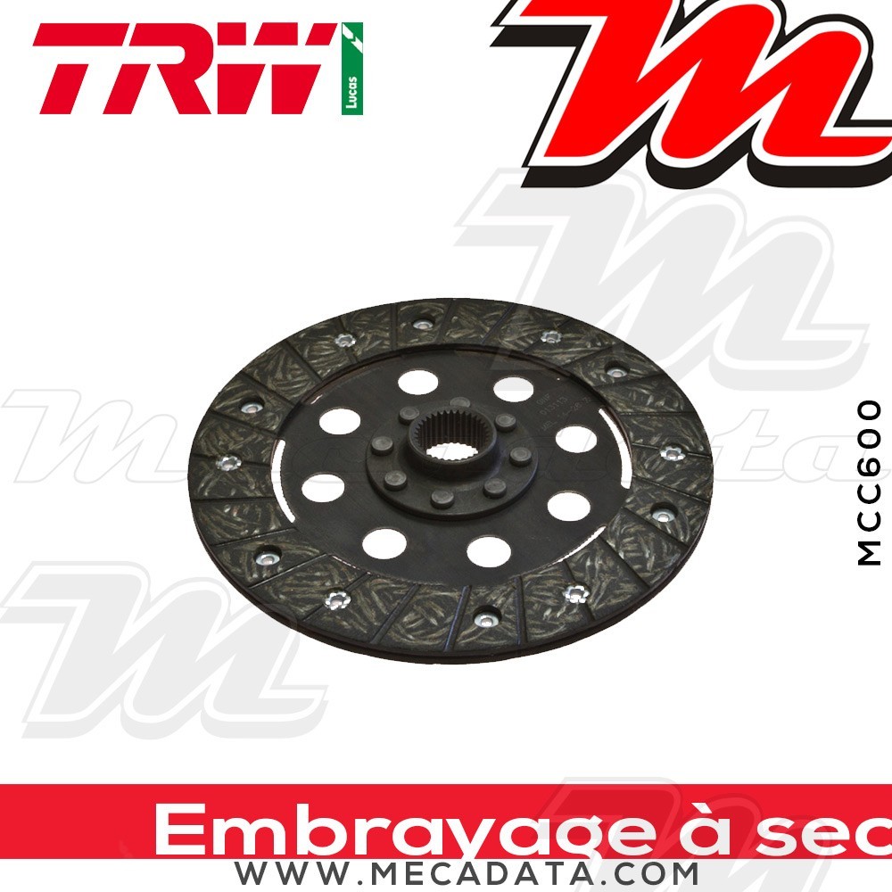 Disque d'embrayage à sec ~ BMW R 80 800 GS 247E 1980-1994 ~ TRW Lucas MCC 600