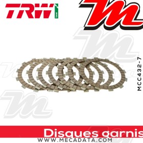 Disques d'embrayage garnis ~ Honda CR 250 R ME03 1981-1982 ~ TRW Lucas MCC 432-7