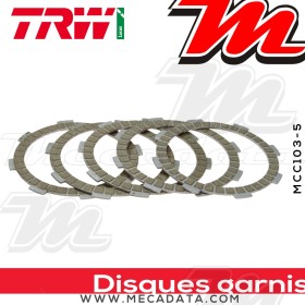 Disques d'embrayage garnis ~ Honda XR 125 JD19 2003-2008 ~ TRW Lucas MCC 103-5