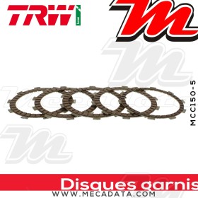 Disques d'embrayage garnis ~ Honda VT 125 C Shadow JC29 1999-2008 ~ TRW Lucas MCC 150-5