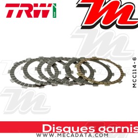 Disques d'embrayage garnis ~ Honda TRX 350 TE, FE, Fourtrax 2000-2005 ~ TRW Lucas MCC 114-6