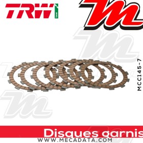 Disques d'embrayage garnis ~ Honda XR 400 R NE03 1997-2005 ~ TRW Lucas MCC 145-7