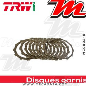 Disques d'embrayage garnis ~ Harley-Davidson FXDCI 1450 Dyna Super GlideCustom 2005-2006 ~ TRW Lucas MCC 802-9