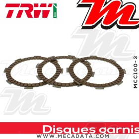 Disques d'embrayage garnis ~ Honda XR 80 1979-1984 ~ TRW Lucas MCC 100-3