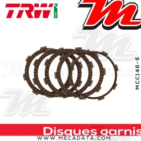 Disques d'embrayage garnis ~ Honda CA 125 Rebel JC26 1998-2000 ~ TRW Lucas MCC 146-5