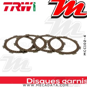 Disques d'embrayage garnis ~ Honda MCX 80 S HC05 1983+ ~ TRW Lucas MCC 102-4
