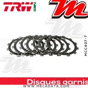 Disques d'embrayage garnis ~ Yamaha YZ 465 3R5, 4V4 1980-1981 ~ TRW Lucas MCC 407-7