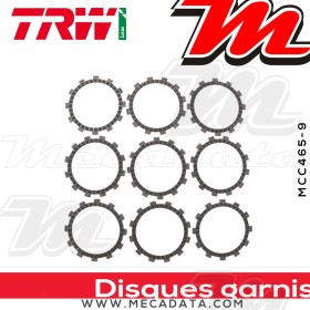 Disques d'embrayage garnis ~ Yamaha YZ 250 F 2017+ ~ TRW Lucas MCC465-9