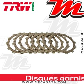 Disques d'embrayage garnis ~ Yamaha WR 450 F CJ04 2005-2015 ~ TRW Lucas MCC 423-8