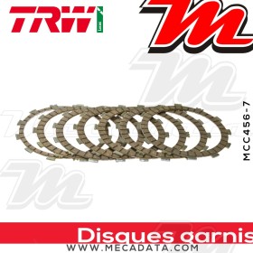 Disques d'embrayage garnis ~ Yamaha XT 660 R,X DM01 2004-2016 ~ TRW Lucas MCC 456-7