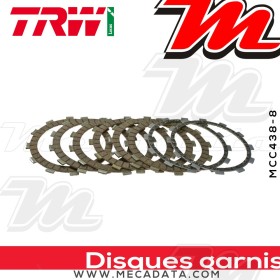 Disques d'embrayage garnis ~ Yamaha XJR 1300 RP02,RP06 1999-2003 ~ TRW Lucas MCC 438-8