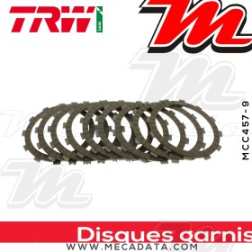 Disques d'embrayage garnis ~ Yamaha YZF 1000 R1 RN22 2009-2014 ~ TRW Lucas MCC 457-9