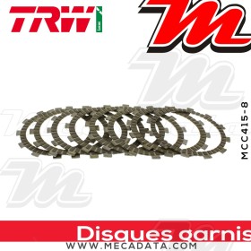 Disques d'embrayage garnis ~ Yamaha WR 400 F CH04 1998+ ~ TRW Lucas MCC 415-8