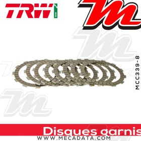 Disques d'embrayage garnis ~ Suzuki RM 125 RF15A 2002-2012 ~ TRW Lucas MCC 339-8