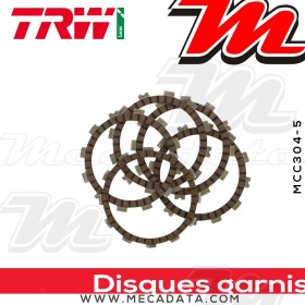 Disques d'embrayage garnis ~ Suzuki VL 250 Intruder WVA5 2000-2007 ~ TRW Lucas MCC 304-5