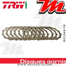 Disques d'embrayage garnis ~ Suzuki GSX 1300 R Hayabusa WVCK 2002-2008 ~ TRW Lucas MCC 349-10
