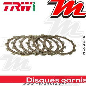 Disques d'embrayage garnis ~ Suzuki DR 600 R,RU SN41A 1986-1989 ~ TRW Lucas MCC 311-6