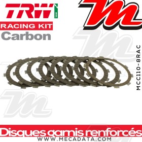 Disques d'embrayage garnis renforcés Racing ~ Suzuki GSR 600 WVB9 2006-2010 ~ TRW Lucas MCC 110-8RAC