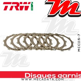Disques d'embrayage garnis ~ Suzuki DL 650 A V-Strom WVB1 2012-2015 ~ TRW Lucas MCC 115-7