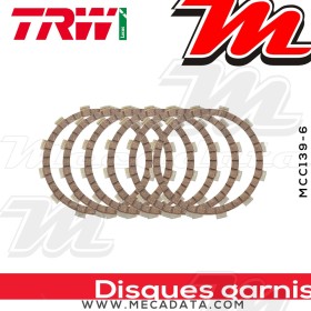 Disques d'embrayage garnis ~ Moto Guzzi 1000 Idroconvert 1975-1984 ~ TRW Lucas MCC 139-6