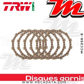 Disques d'embrayage garnis ~ Suzuki LT-F 400 Eiger AK 2002-2008 ~ TRW Lucas MCC 356-6