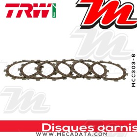 Disques d'embrayage garnis ~ Suzuki GT 200 N, E GT200 1979-1980 ~ TRW Lucas MCC 303-6