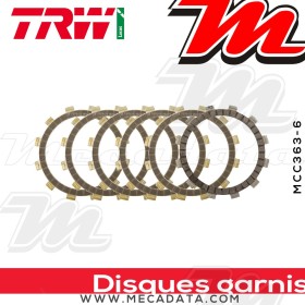 Disques d'embrayage garnis ~ Suzuki LT-Z 250 Quadsport AJ4AA 2004+ ~ TRW Lucas MCC 363-6
