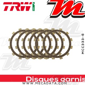 Disques d'embrayage garnis ~ Suzuki RM 250 RJ14A 1986-1987 ~ TRW Lucas MCC 333-6