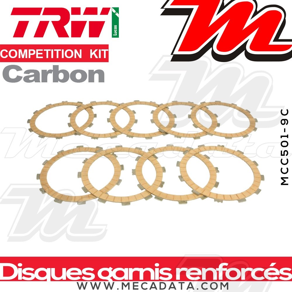 Disques d'embrayage garnis renforcés Compétition ~ KTM MXC 360 1996-2001 ~ TRW Lucas MCC 501-9C