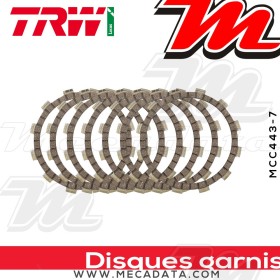 Disques d'embrayage garnis ~ Yamaha TT 250 R 1993-2000 ~ TRW Lucas MCC 443-7