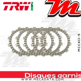 Disques d'embrayage garnis ~ Yamaha XS 400 DOHC 12F,12E 1982-1987 ~ TRW Lucas MCC 411-5