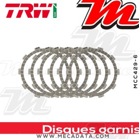 Disques d'embrayage garnis ~ Yamaha DT 125 3RM,4B2 1988-1991 ~ TRW Lucas MCC 429-6