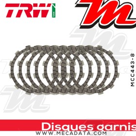 Disques d'embrayage garnis ~ Yamaha YZ 125 4PE,4XM 1996-1999 ~ TRW Lucas MCC 443-8