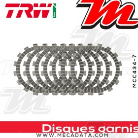 Disques d'embrayage garnis ~ Yamaha YZ 490 23X 1982-1987 ~ TRW Lucas MCC 434-7