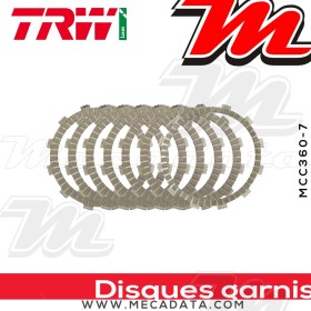 Disques d'embrayage garnis ~ Suzuki SFV 650 Gladius WVCX 2009-2015 ~ TRW Lucas MCC 360-7