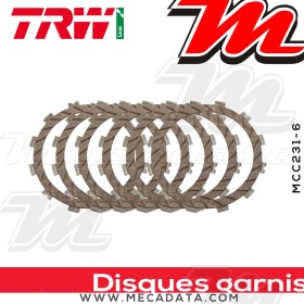 Disques d'embrayage garnis ~ Kawasaki KLR 250 1985-2003 ~ TRW Lucas MCC 231-6