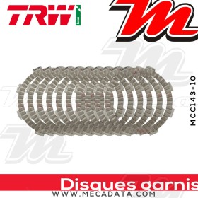 Disques d'embrayage garnis ~ Honda VFR 400 R NC30 1990-1992 ~ TRW Lucas MCC 143-10