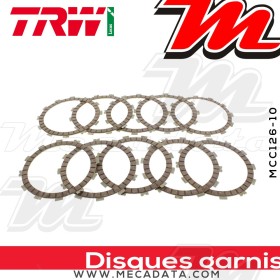 Disques d'embrayage garnis ~ Honda VTR 1000 Firestorm SC36 1997+ ~ TRW Lucas MCC 126-10