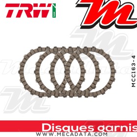 Disques d'embrayage garnis ~ Honda ANF 125 Innova JC33 2003-2011 ~ TRW Lucas MCC 163-4
