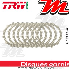 Disques d'embrayage garnis ~ Honda CRF 450 X PE06 2005-2017 ~ TRW Lucas MCC 155-8