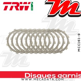 Disques d'embrayage garnis ~ Honda CBR 1000 RR, RA Fireblade ABS SC59 2008-2016 ~ TRW Lucas MCC 161-9
