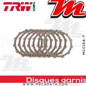 Disques d'embrayage garnis ~ Honda XR 650 R RE01 2001-2007 ~ TRW Lucas MCC 154-7