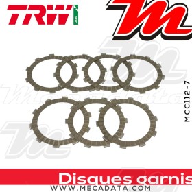 Disques d'embrayage garnis ~ Garelli TSR 125 1983-1985 ~ TRW Lucas MCC 112-7