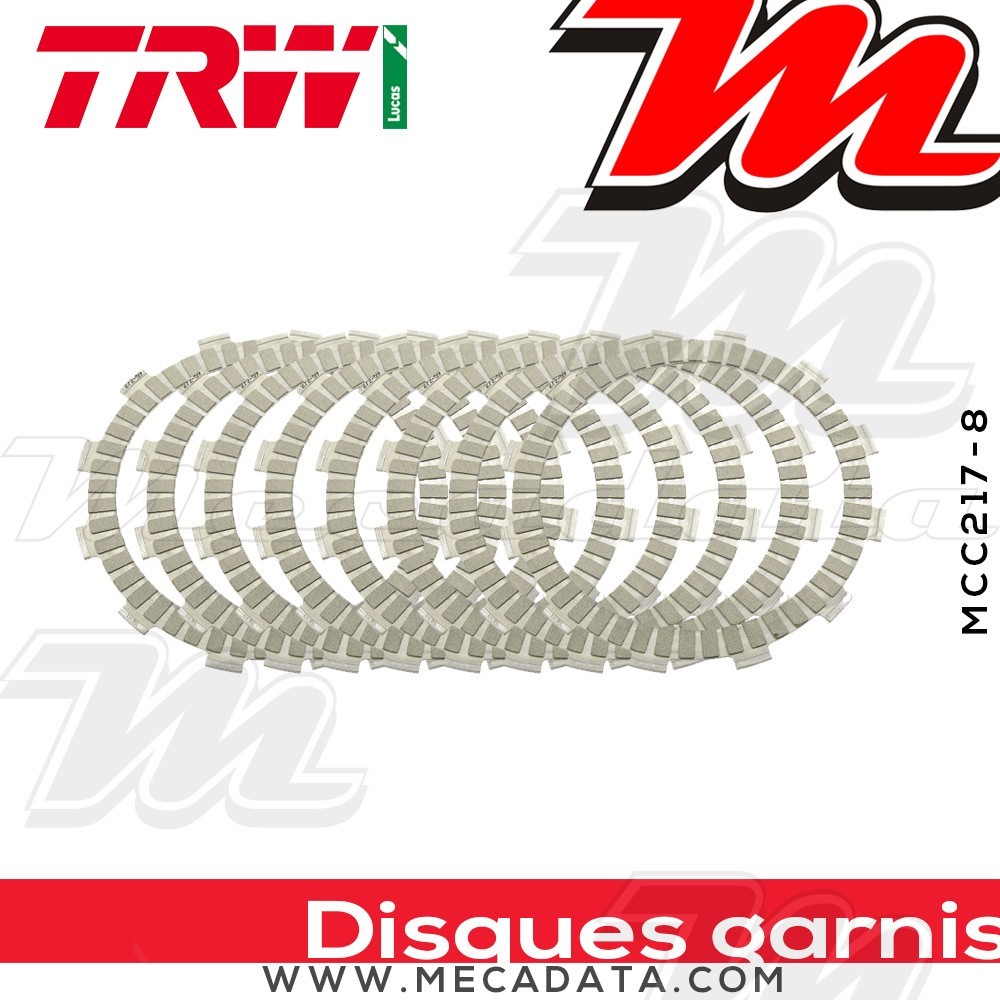 Disques d'embrayage garnis ~ Gas Gas SM 250 1996 ~ TRW Lucas MCC 217-8