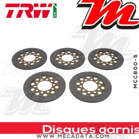 Disques d'embrayage garnis ~ Harley-Davidson FLT 1340 Tour Glide 1979-1983 ~ TRW Lucas MCC 800-5