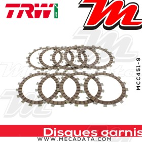 Disques d'embrayage garnis ~ Yamaha FZS 600 SP RJ02 2000- ~ TRW Lucas MCC 451-9